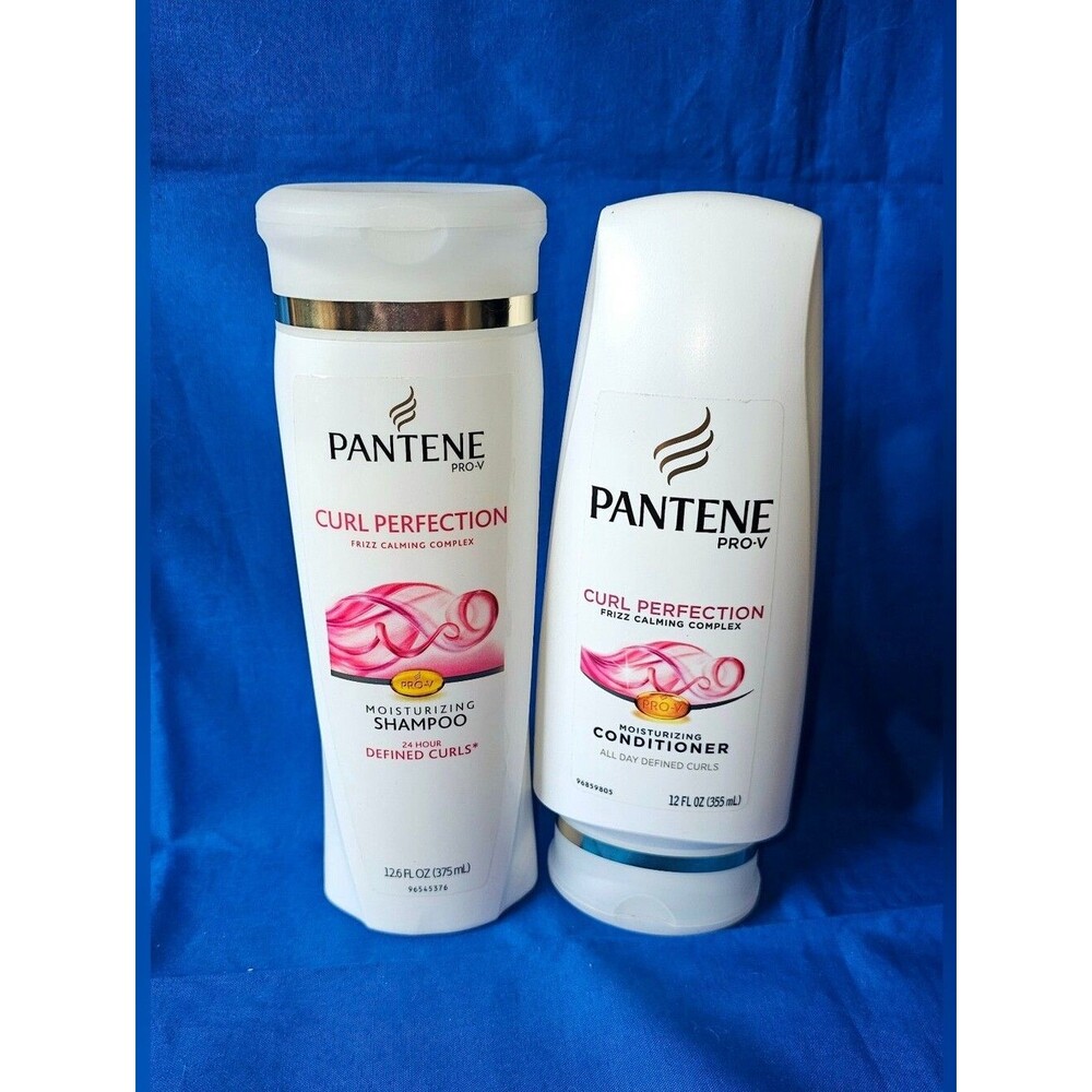 Pantene Pro-V Curl Perfection Shampoo & Conditioner 2Pk For Curly Wavy Hair 12oz